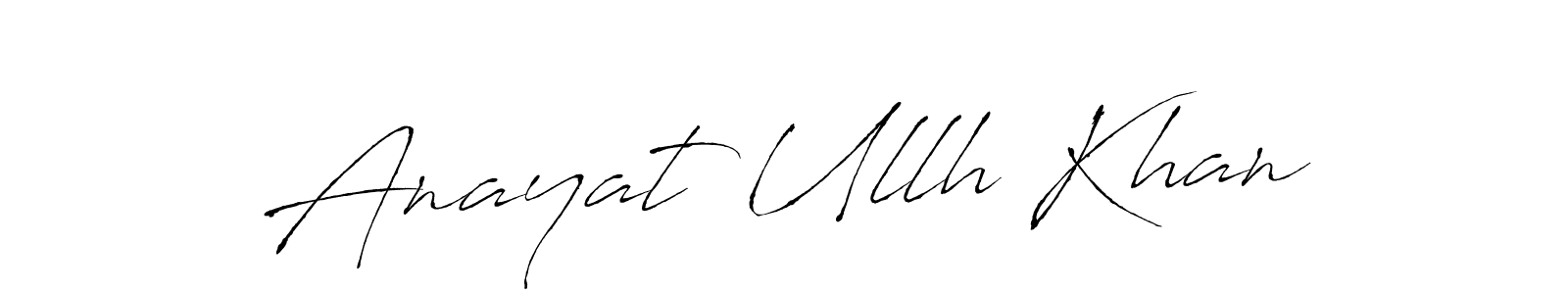 Make a beautiful signature design for name Anayat Ullh Khan. Use this online signature maker to create a handwritten signature for free. Anayat Ullh Khan signature style 6 images and pictures png
