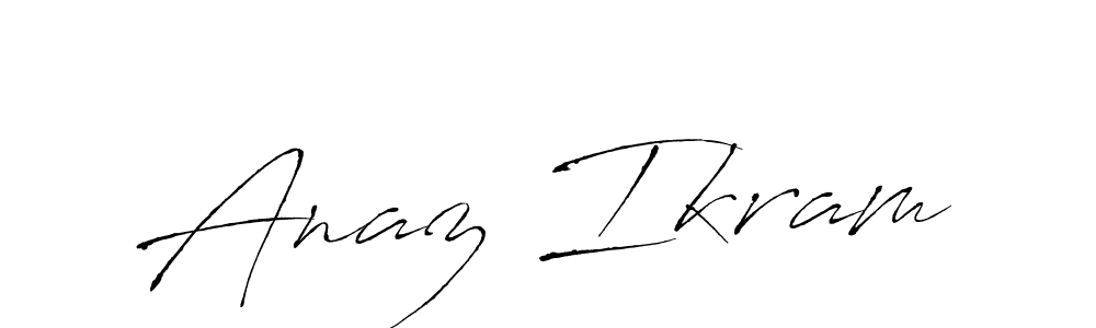 You should practise on your own different ways (Antro_Vectra) to write your name (Anaz Ikram) in signature. don't let someone else do it for you. Anaz Ikram signature style 6 images and pictures png