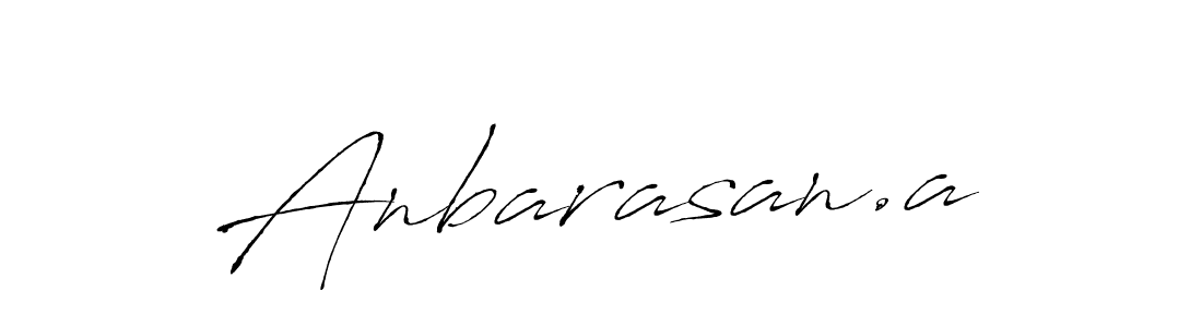 Make a beautiful signature design for name Anbarasan.a. With this signature (Antro_Vectra) style, you can create a handwritten signature for free. Anbarasan.a signature style 6 images and pictures png