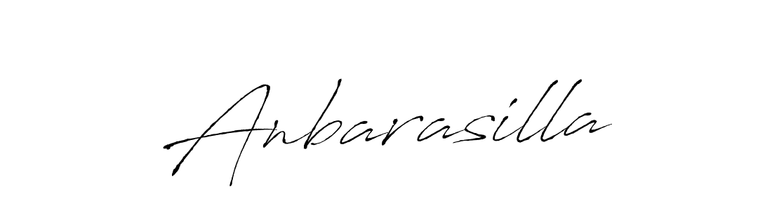 How to make Anbarasilla name signature. Use Antro_Vectra style for creating short signs online. This is the latest handwritten sign. Anbarasilla signature style 6 images and pictures png