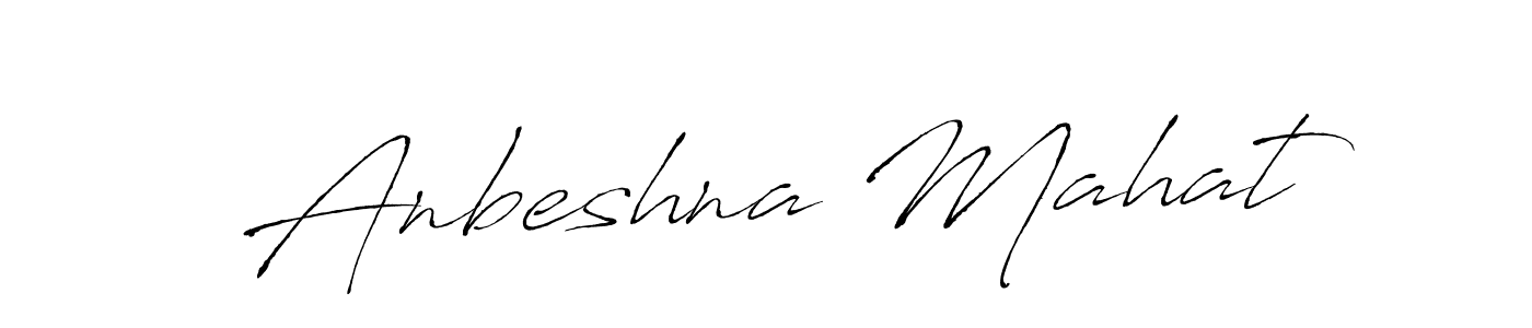 Anbeshna Mahat stylish signature style. Best Handwritten Sign (Antro_Vectra) for my name. Handwritten Signature Collection Ideas for my name Anbeshna Mahat. Anbeshna Mahat signature style 6 images and pictures png
