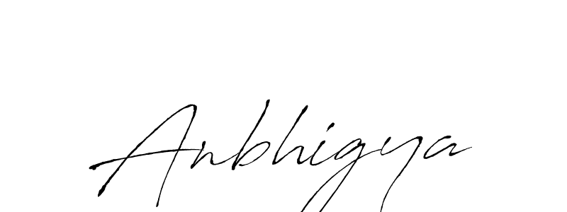 Create a beautiful signature design for name Anbhigya. With this signature (Antro_Vectra) fonts, you can make a handwritten signature for free. Anbhigya signature style 6 images and pictures png