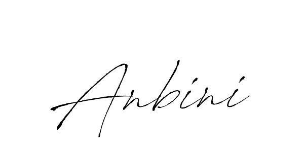 Use a signature maker to create a handwritten signature online. With this signature software, you can design (Antro_Vectra) your own signature for name Anbini. Anbini signature style 6 images and pictures png