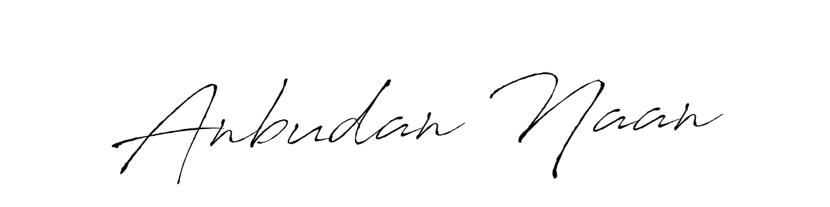 Anbudan Naan stylish signature style. Best Handwritten Sign (Antro_Vectra) for my name. Handwritten Signature Collection Ideas for my name Anbudan Naan. Anbudan Naan signature style 6 images and pictures png