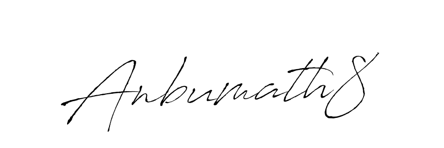 How to make Anbumath8 signature? Antro_Vectra is a professional autograph style. Create handwritten signature for Anbumath8 name. Anbumath8 signature style 6 images and pictures png