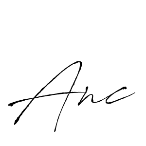 How to make Anc name signature. Use Antro_Vectra style for creating short signs online. This is the latest handwritten sign. Anc signature style 6 images and pictures png