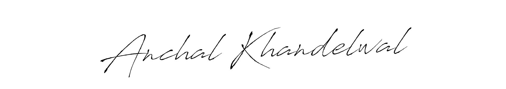 if you are searching for the best signature style for your name Anchal Khandelwal. so please give up your signature search. here we have designed multiple signature styles  using Antro_Vectra. Anchal Khandelwal signature style 6 images and pictures png