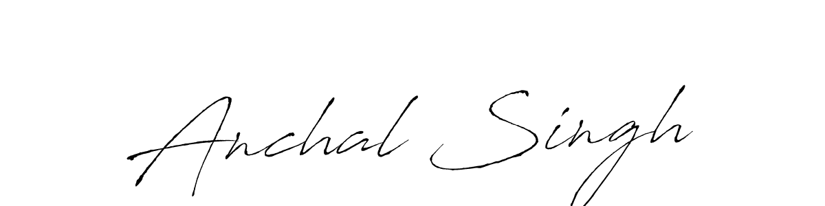 Create a beautiful signature design for name Anchal Singh. With this signature (Antro_Vectra) fonts, you can make a handwritten signature for free. Anchal Singh signature style 6 images and pictures png