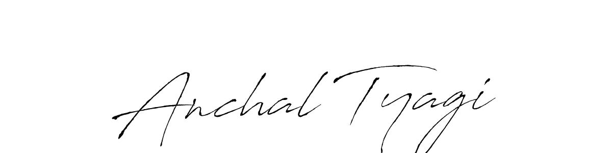 Anchal Tyagi stylish signature style. Best Handwritten Sign (Antro_Vectra) for my name. Handwritten Signature Collection Ideas for my name Anchal Tyagi. Anchal Tyagi signature style 6 images and pictures png