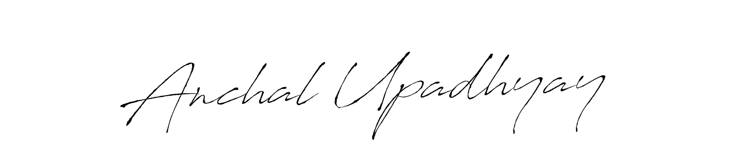 Create a beautiful signature design for name Anchal Upadhyay. With this signature (Antro_Vectra) fonts, you can make a handwritten signature for free. Anchal Upadhyay signature style 6 images and pictures png
