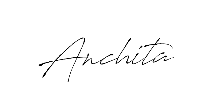 Anchita stylish signature style. Best Handwritten Sign (Antro_Vectra) for my name. Handwritten Signature Collection Ideas for my name Anchita. Anchita signature style 6 images and pictures png