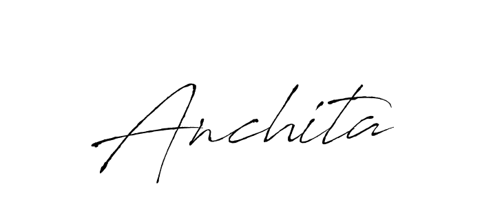 Anchita stylish signature style. Best Handwritten Sign (Antro_Vectra) for my name. Handwritten Signature Collection Ideas for my name Anchita. Anchita signature style 6 images and pictures png