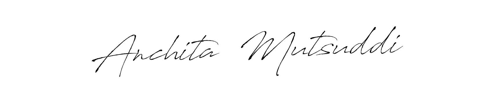 Similarly Antro_Vectra is the best handwritten signature design. Signature creator online .You can use it as an online autograph creator for name Anchita  Mutsuddi. Anchita  Mutsuddi signature style 6 images and pictures png