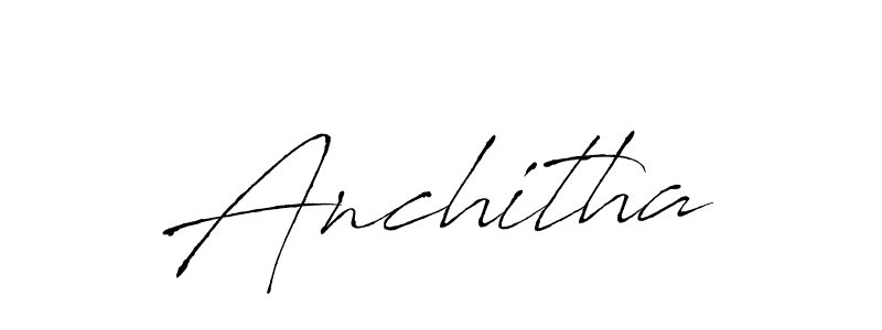 You should practise on your own different ways (Antro_Vectra) to write your name (Anchitha) in signature. don't let someone else do it for you. Anchitha signature style 6 images and pictures png