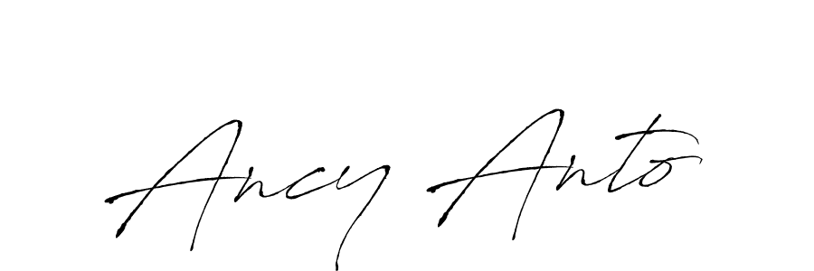 How to make Ancy Anto signature? Antro_Vectra is a professional autograph style. Create handwritten signature for Ancy Anto name. Ancy Anto signature style 6 images and pictures png