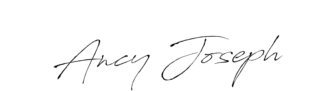 Make a beautiful signature design for name Ancy Joseph. With this signature (Antro_Vectra) style, you can create a handwritten signature for free. Ancy Joseph signature style 6 images and pictures png
