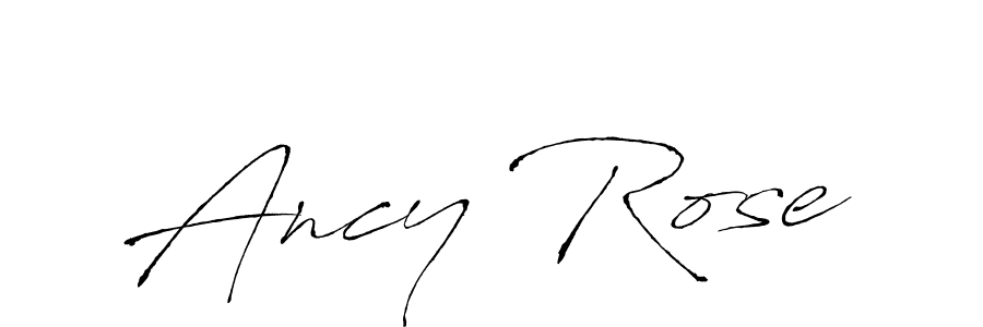 Also You can easily find your signature by using the search form. We will create Ancy Rose name handwritten signature images for you free of cost using Antro_Vectra sign style. Ancy Rose signature style 6 images and pictures png