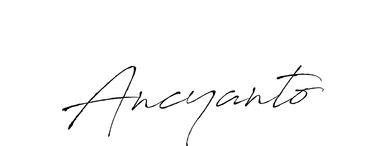 This is the best signature style for the Ancyanto name. Also you like these signature font (Antro_Vectra). Mix name signature. Ancyanto signature style 6 images and pictures png