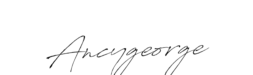Also You can easily find your signature by using the search form. We will create Ancygeorge name handwritten signature images for you free of cost using Antro_Vectra sign style. Ancygeorge signature style 6 images and pictures png