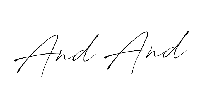 Make a beautiful signature design for name And And. Use this online signature maker to create a handwritten signature for free. And And signature style 6 images and pictures png