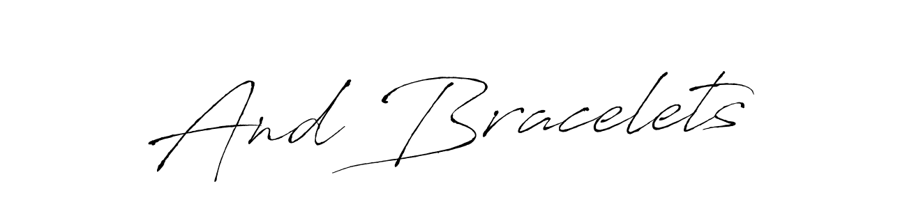 How to make And Bracelets name signature. Use Antro_Vectra style for creating short signs online. This is the latest handwritten sign. And Bracelets signature style 6 images and pictures png