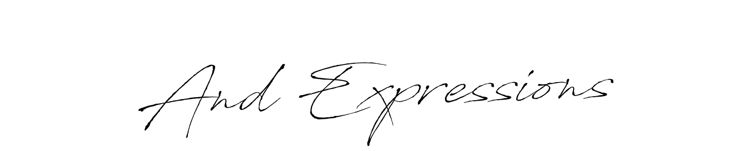 How to make And Expressions signature? Antro_Vectra is a professional autograph style. Create handwritten signature for And Expressions name. And Expressions signature style 6 images and pictures png