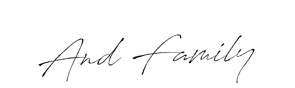 Check out images of Autograph of And Family name. Actor And Family Signature Style. Antro_Vectra is a professional sign style online. And Family signature style 6 images and pictures png