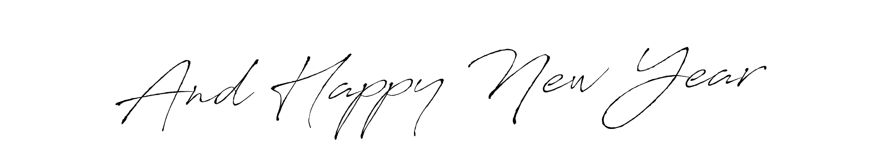 Here are the top 10 professional signature styles for the name And Happy New Year. These are the best autograph styles you can use for your name. And Happy New Year signature style 6 images and pictures png