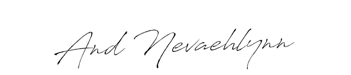 Make a short And Nevaehlynn signature style. Manage your documents anywhere anytime using Antro_Vectra. Create and add eSignatures, submit forms, share and send files easily. And Nevaehlynn signature style 6 images and pictures png