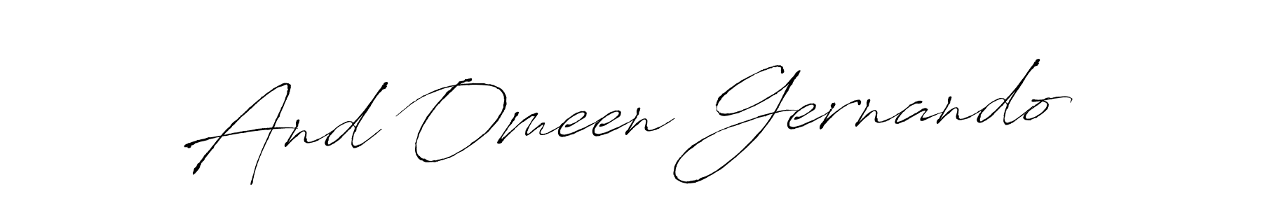 You can use this online signature creator to create a handwritten signature for the name And Omeen Gernando. This is the best online autograph maker. And Omeen Gernando signature style 6 images and pictures png