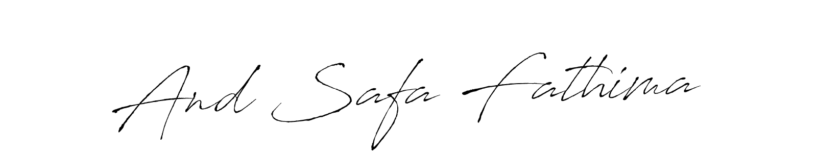 Also we have And Safa Fathima name is the best signature style. Create professional handwritten signature collection using Antro_Vectra autograph style. And Safa Fathima signature style 6 images and pictures png