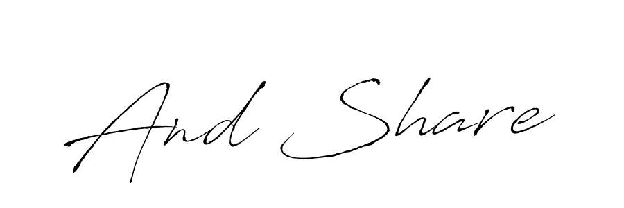 Use a signature maker to create a handwritten signature online. With this signature software, you can design (Antro_Vectra) your own signature for name And Share. And Share signature style 6 images and pictures png