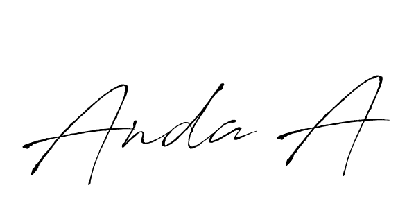 Use a signature maker to create a handwritten signature online. With this signature software, you can design (Antro_Vectra) your own signature for name Anda A. Anda A signature style 6 images and pictures png