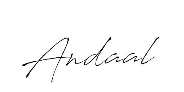 Use a signature maker to create a handwritten signature online. With this signature software, you can design (Antro_Vectra) your own signature for name Andaal. Andaal signature style 6 images and pictures png