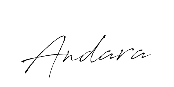 Andara stylish signature style. Best Handwritten Sign (Antro_Vectra) for my name. Handwritten Signature Collection Ideas for my name Andara. Andara signature style 6 images and pictures png