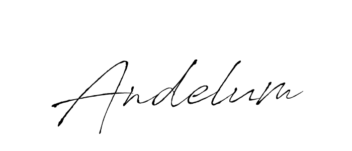 How to make Andelum signature? Antro_Vectra is a professional autograph style. Create handwritten signature for Andelum name. Andelum signature style 6 images and pictures png