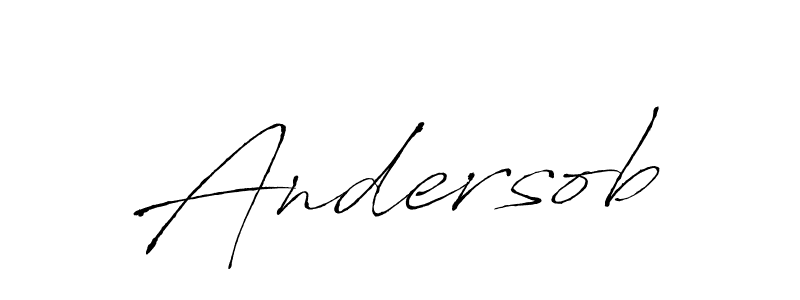 How to make Andersob name signature. Use Antro_Vectra style for creating short signs online. This is the latest handwritten sign. Andersob signature style 6 images and pictures png