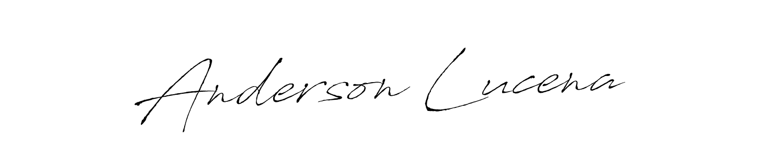 Anderson Lucena stylish signature style. Best Handwritten Sign (Antro_Vectra) for my name. Handwritten Signature Collection Ideas for my name Anderson Lucena. Anderson Lucena signature style 6 images and pictures png