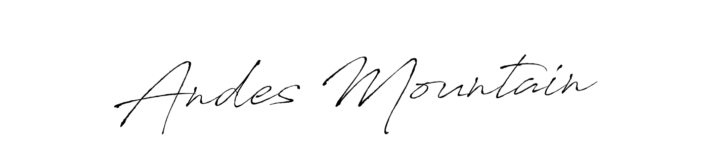 Also You can easily find your signature by using the search form. We will create Andes Mountain name handwritten signature images for you free of cost using Antro_Vectra sign style. Andes Mountain signature style 6 images and pictures png