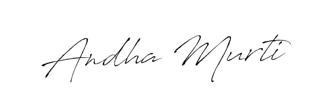 Design your own signature with our free online signature maker. With this signature software, you can create a handwritten (Antro_Vectra) signature for name Andha Murti. Andha Murti signature style 6 images and pictures png