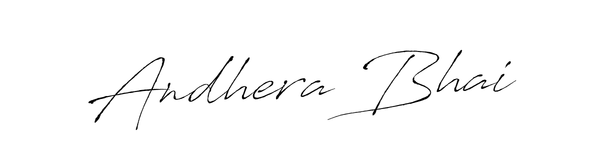 Similarly Antro_Vectra is the best handwritten signature design. Signature creator online .You can use it as an online autograph creator for name Andhera Bhai. Andhera Bhai signature style 6 images and pictures png