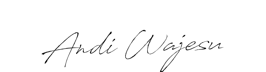Andi Wajesu stylish signature style. Best Handwritten Sign (Antro_Vectra) for my name. Handwritten Signature Collection Ideas for my name Andi Wajesu. Andi Wajesu signature style 6 images and pictures png