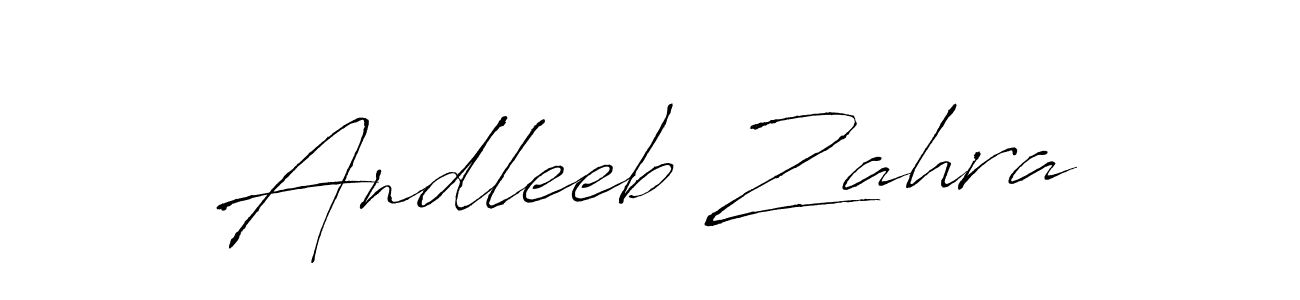 Make a beautiful signature design for name Andleeb Zahra. Use this online signature maker to create a handwritten signature for free. Andleeb Zahra signature style 6 images and pictures png