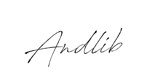 Make a beautiful signature design for name Andlib. With this signature (Antro_Vectra) style, you can create a handwritten signature for free. Andlib signature style 6 images and pictures png