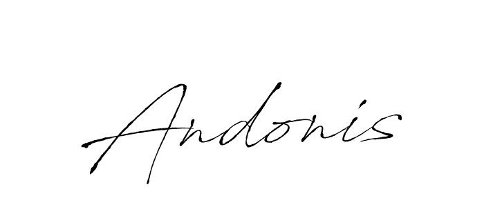 Use a signature maker to create a handwritten signature online. With this signature software, you can design (Antro_Vectra) your own signature for name Andonis. Andonis signature style 6 images and pictures png