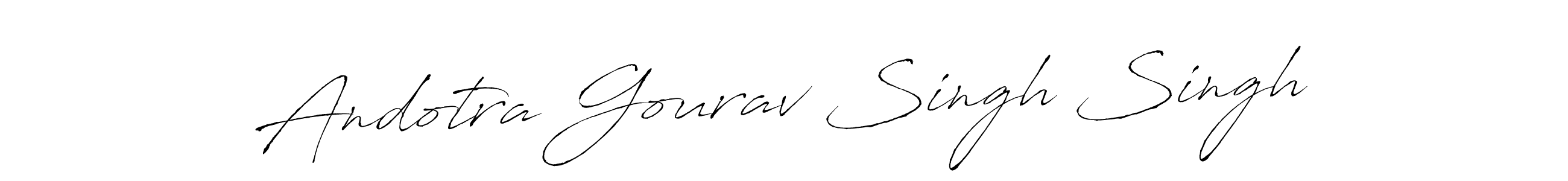 You can use this online signature creator to create a handwritten signature for the name Andotra Gourav Singh Singh. This is the best online autograph maker. Andotra Gourav Singh Singh signature style 6 images and pictures png