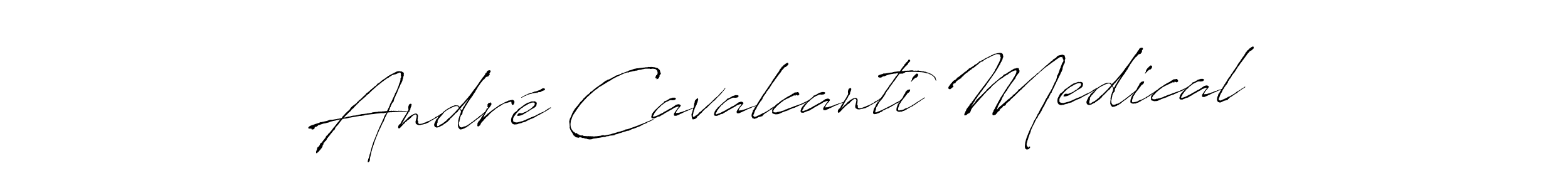 How to make André Cavalcanti Medical name signature. Use Antro_Vectra style for creating short signs online. This is the latest handwritten sign. André Cavalcanti Medical signature style 6 images and pictures png