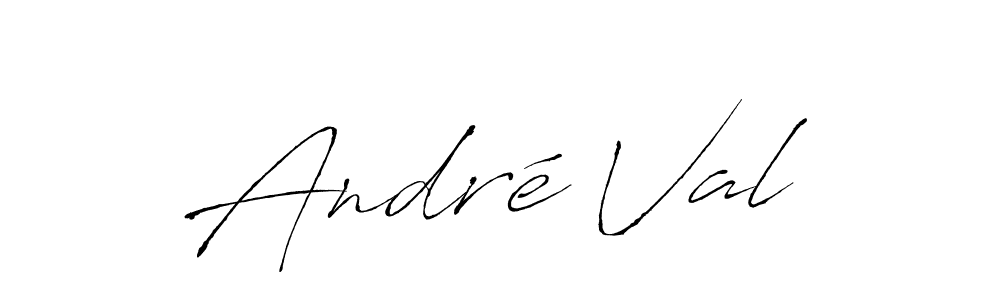 How to make André Val name signature. Use Antro_Vectra style for creating short signs online. This is the latest handwritten sign. André Val signature style 6 images and pictures png