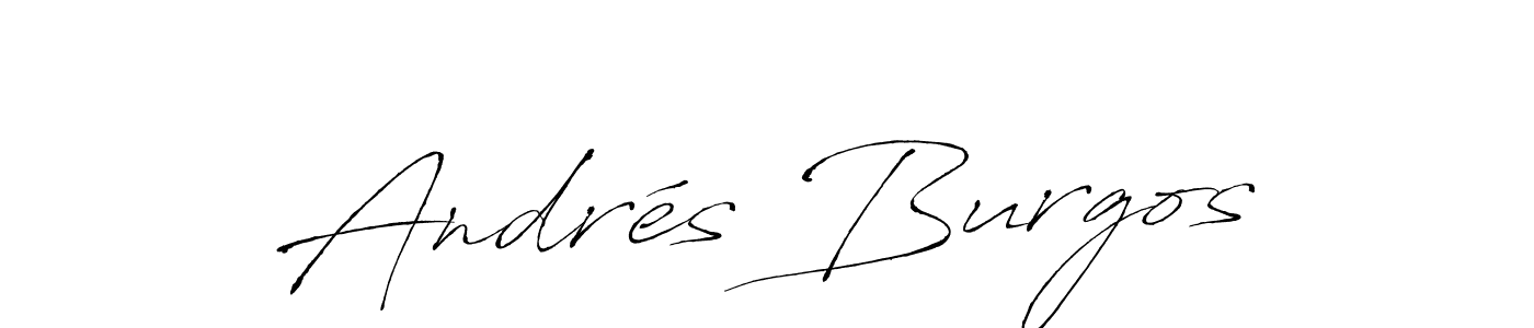 Similarly Antro_Vectra is the best handwritten signature design. Signature creator online .You can use it as an online autograph creator for name Andrés Burgos. Andrés Burgos signature style 6 images and pictures png