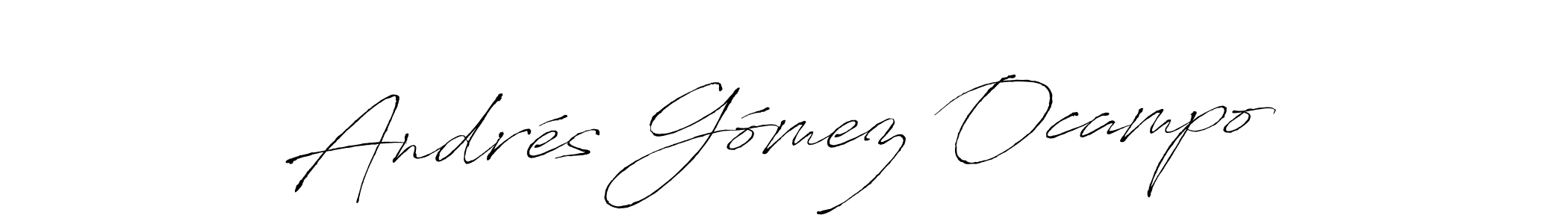 It looks lik you need a new signature style for name Andrés Gómez Ocampo. Design unique handwritten (Antro_Vectra) signature with our free signature maker in just a few clicks. Andrés Gómez Ocampo signature style 6 images and pictures png